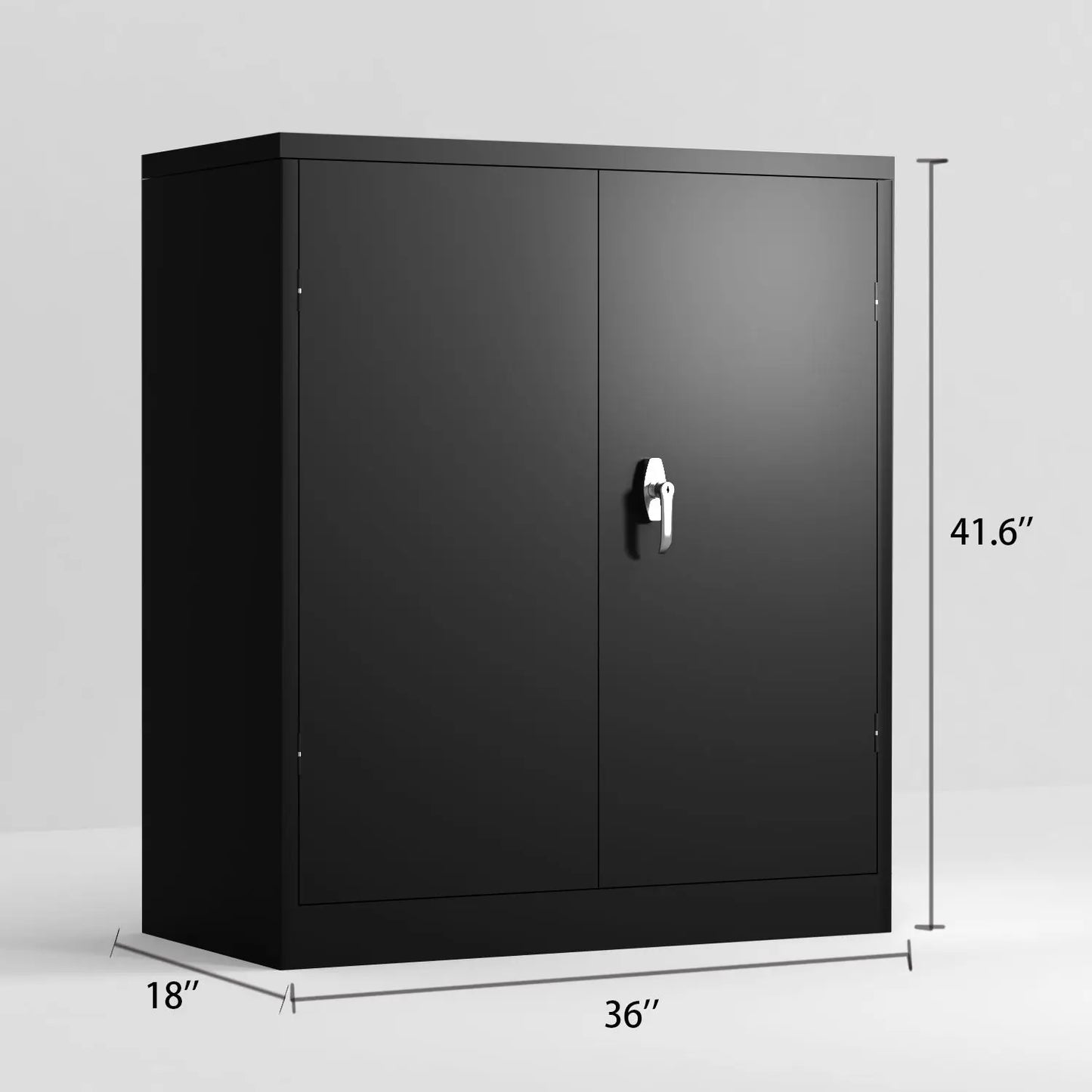 Black Metal Storage Cabinet