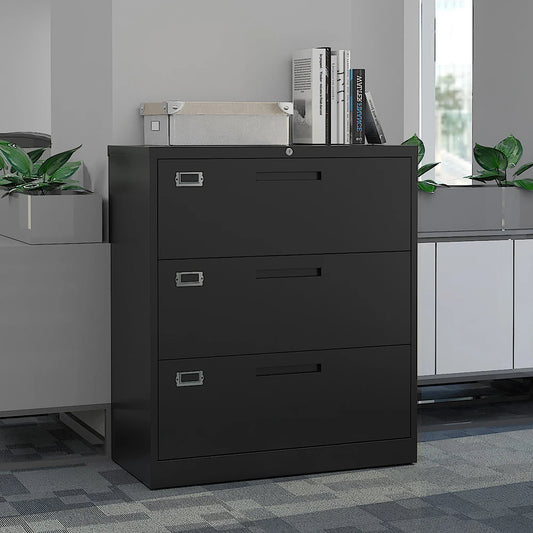 Metal Lateral File Cabinet W/Lock
