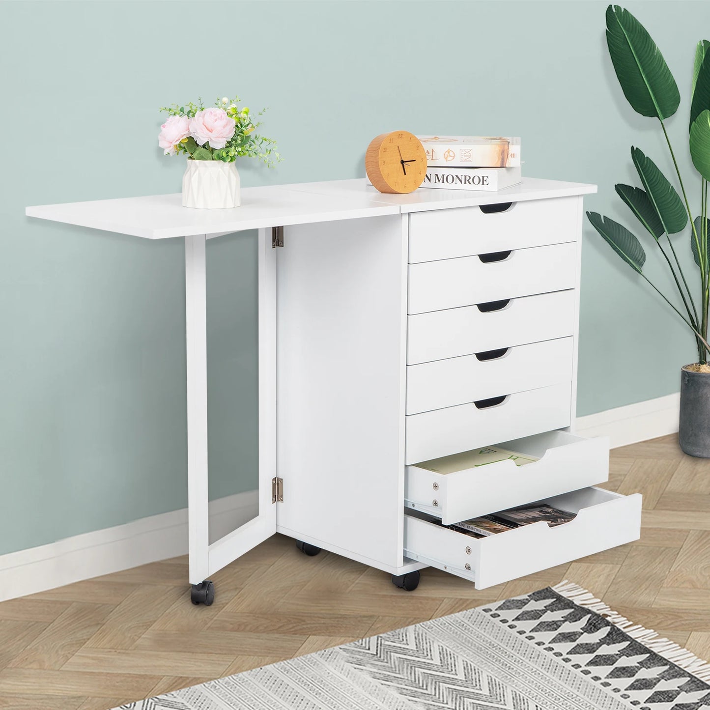 Foldable PVC Wooden File Cabinet