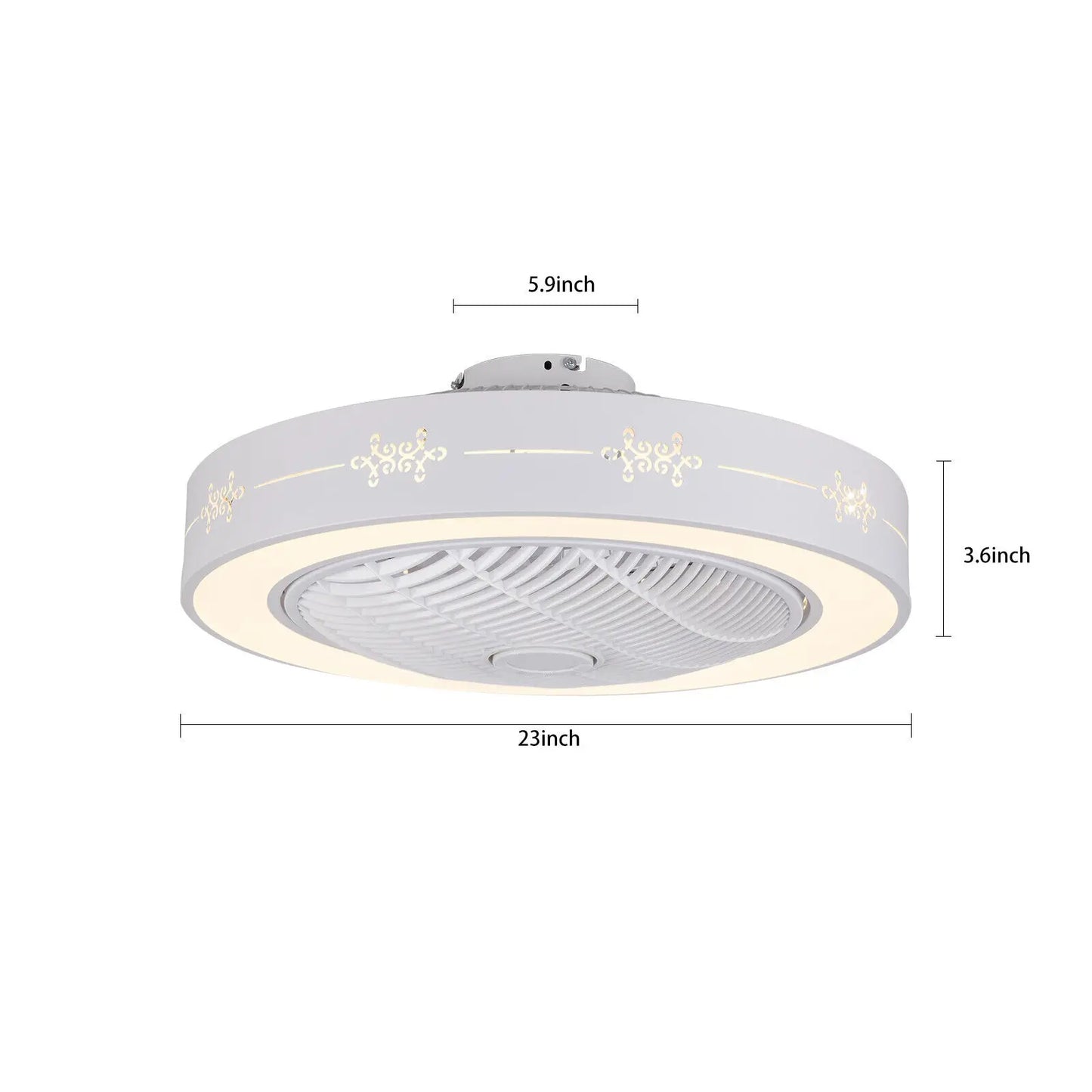 Modern Chandelier Ceiling Fan with Light