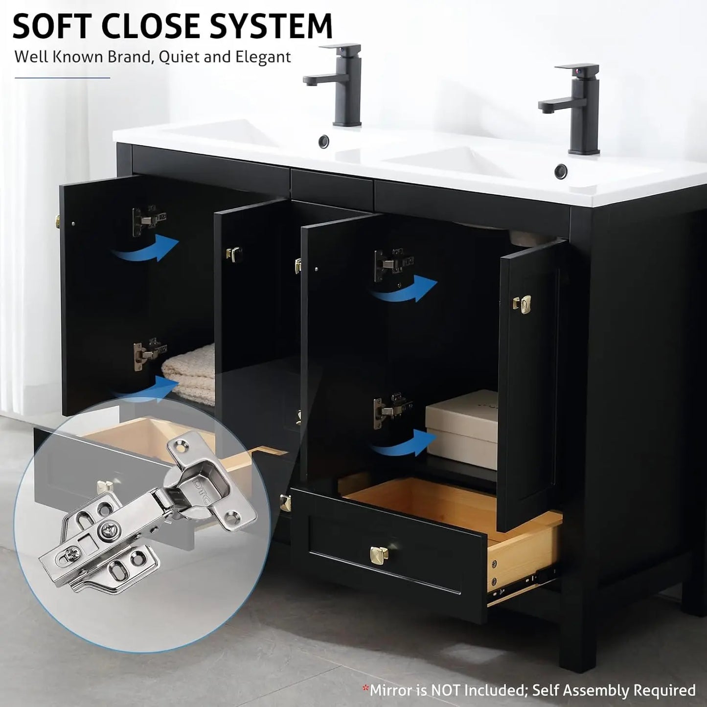 Vanities Cabinet with Sink Combo Set