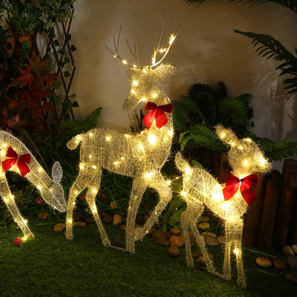 Lighted Christmas Reindeer Decor
