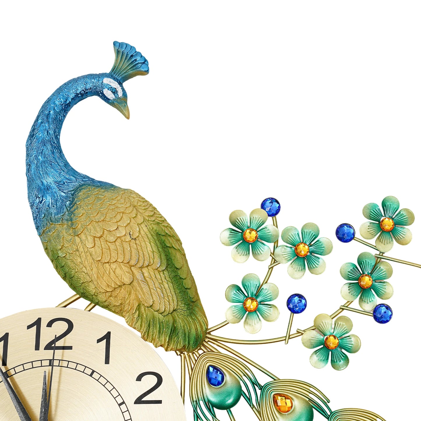 8.26'' Peacock Wall Clock