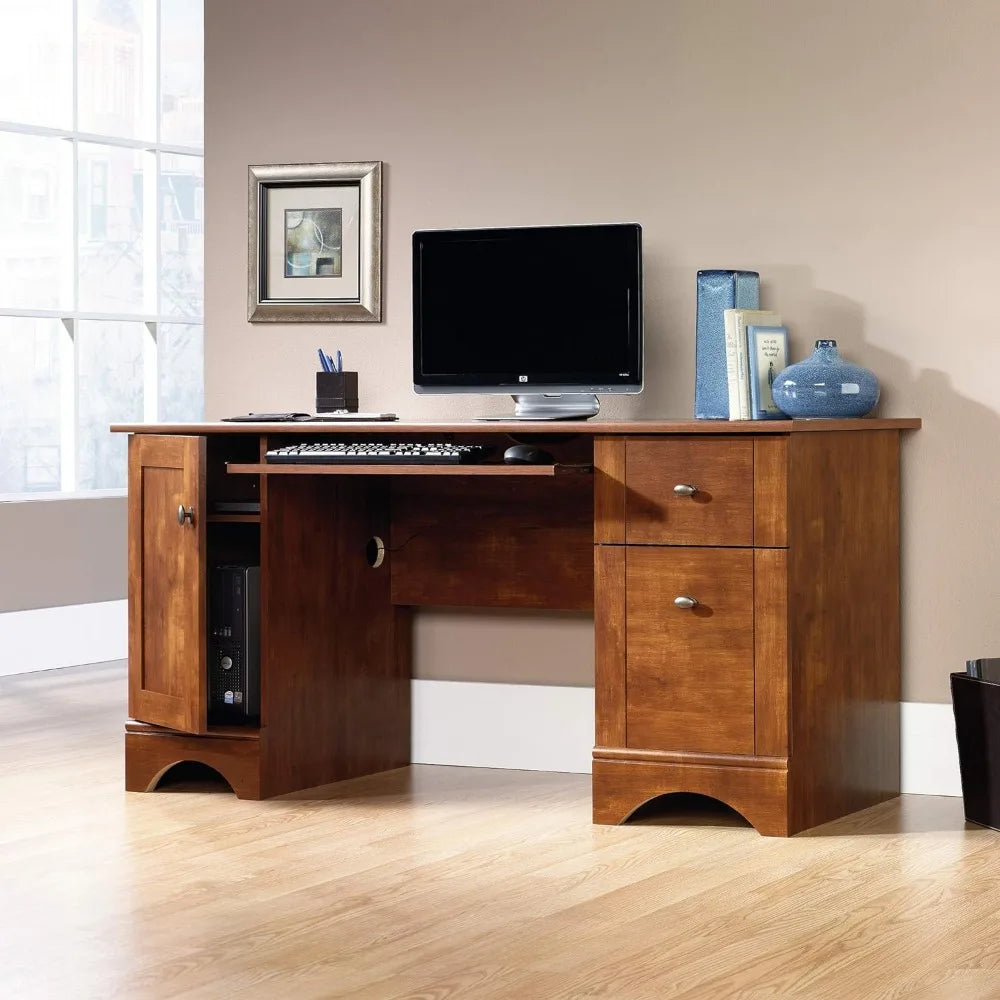 Computer Desk Brushed Maple Finish