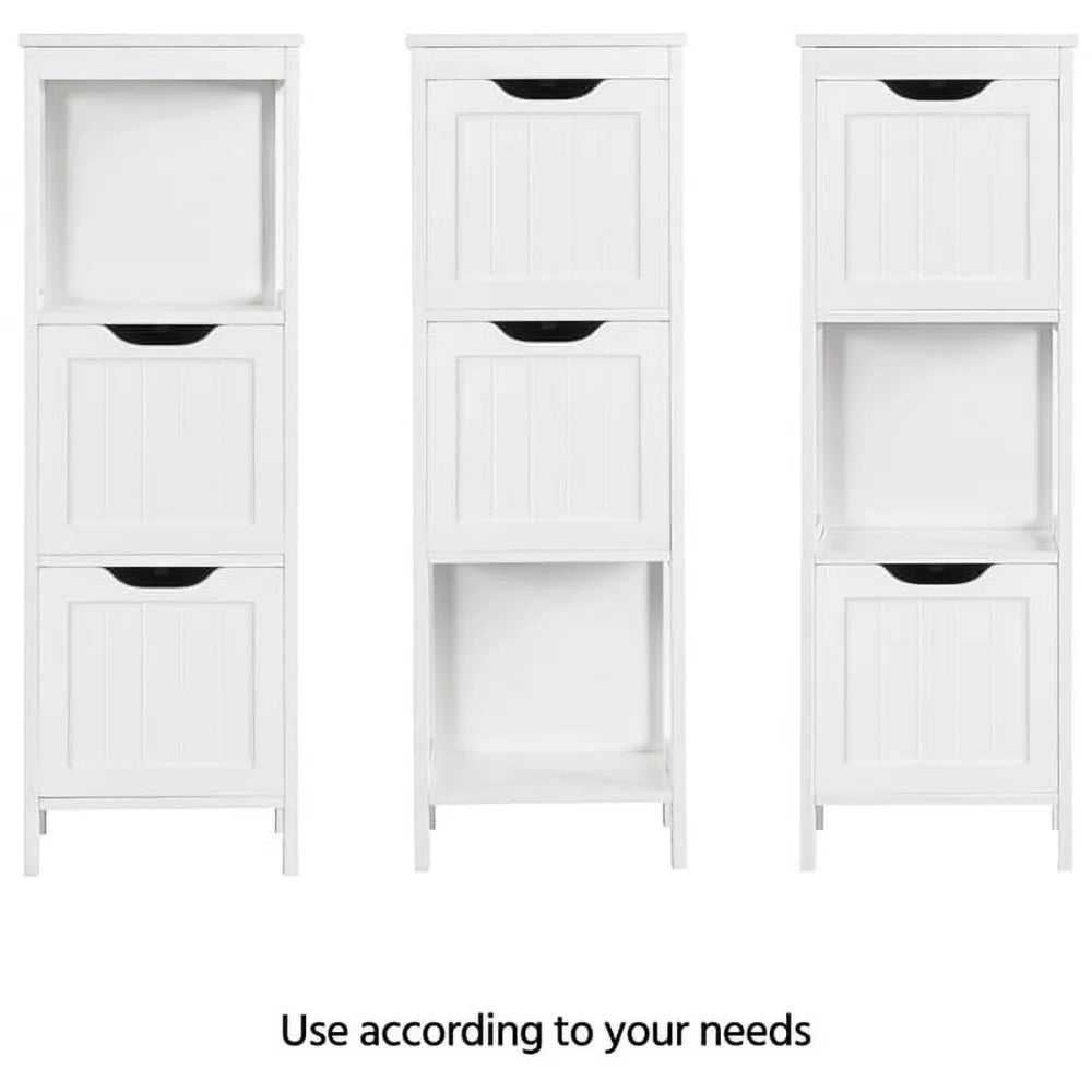 Adjustable 3 Tiers Bathroom Cabinet