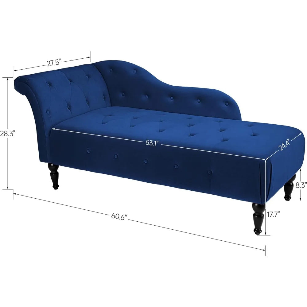 Blue Chaise Lounge Chair