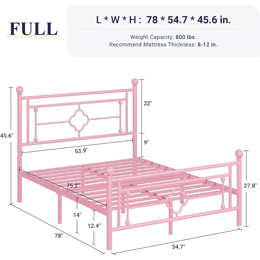 Children's bed with retro headboard