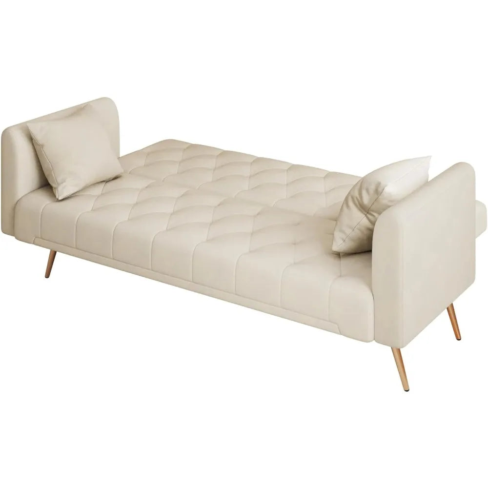 71" Modern Fabric Convertible Futon